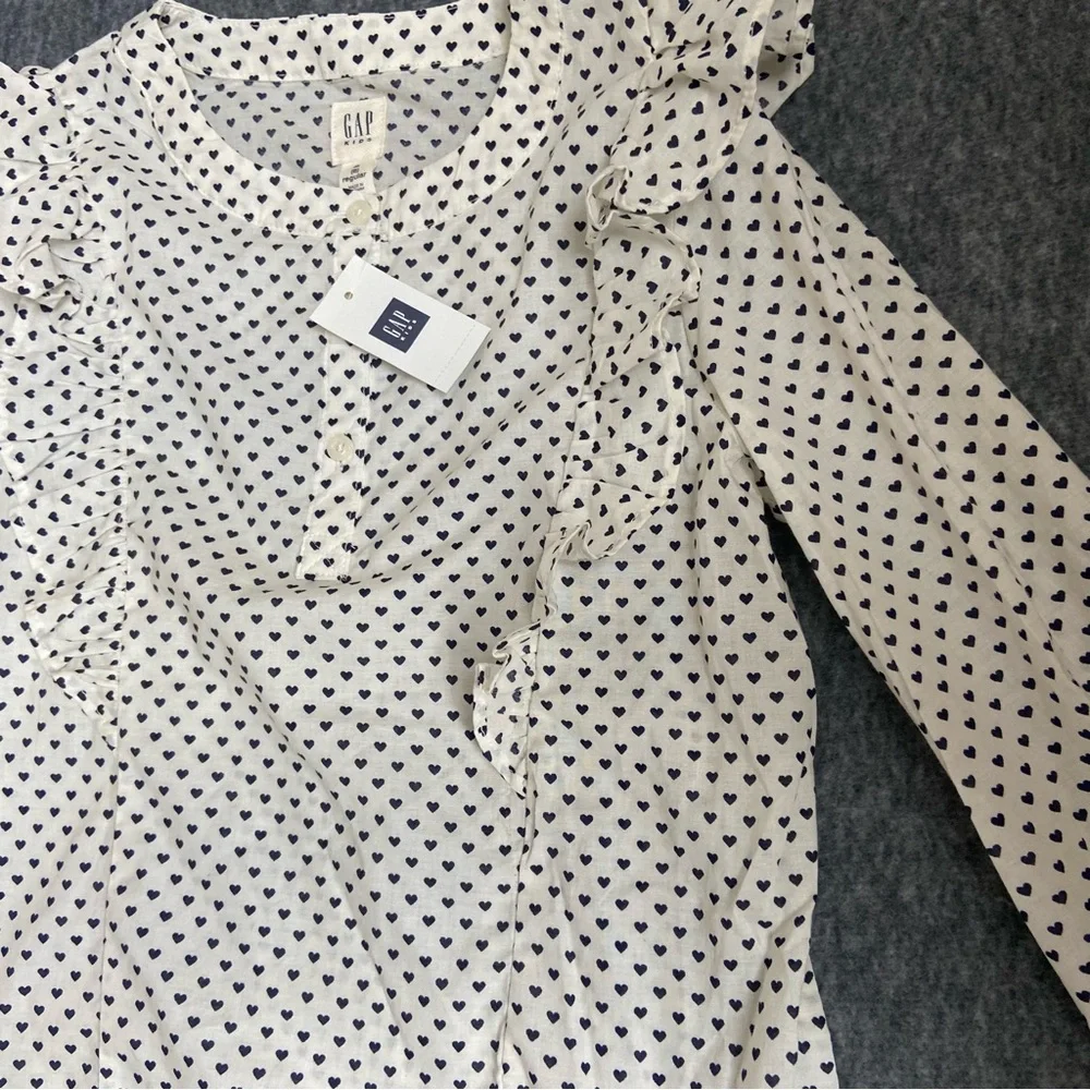 GAP Kid's girl's Elegant Polka Dot Blouse Size M(8)